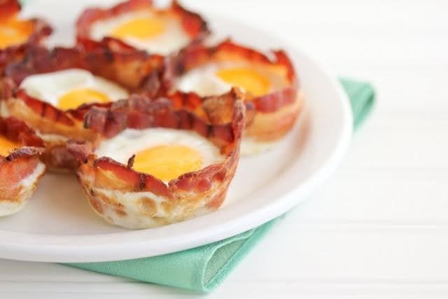 Bacon and Egg cups….protein on the go!