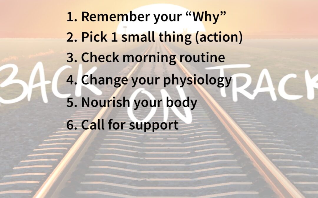 Getting back on track