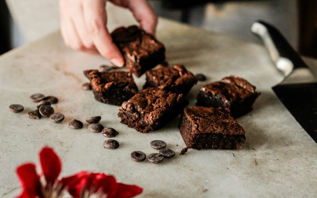 Flourless Pear and Chocolate Brownies